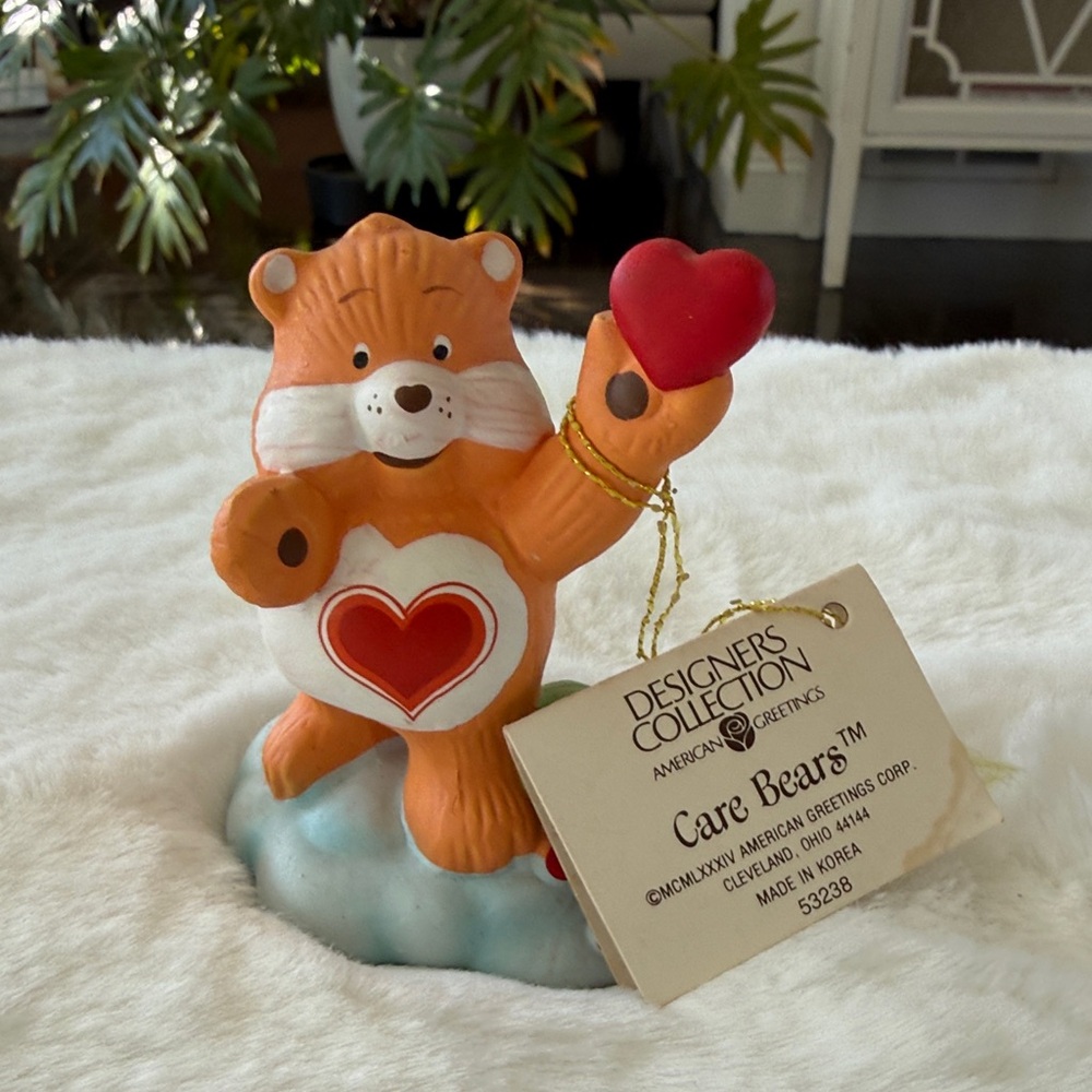 Care Bears Vintage Tender Heart Figurine Original Tag